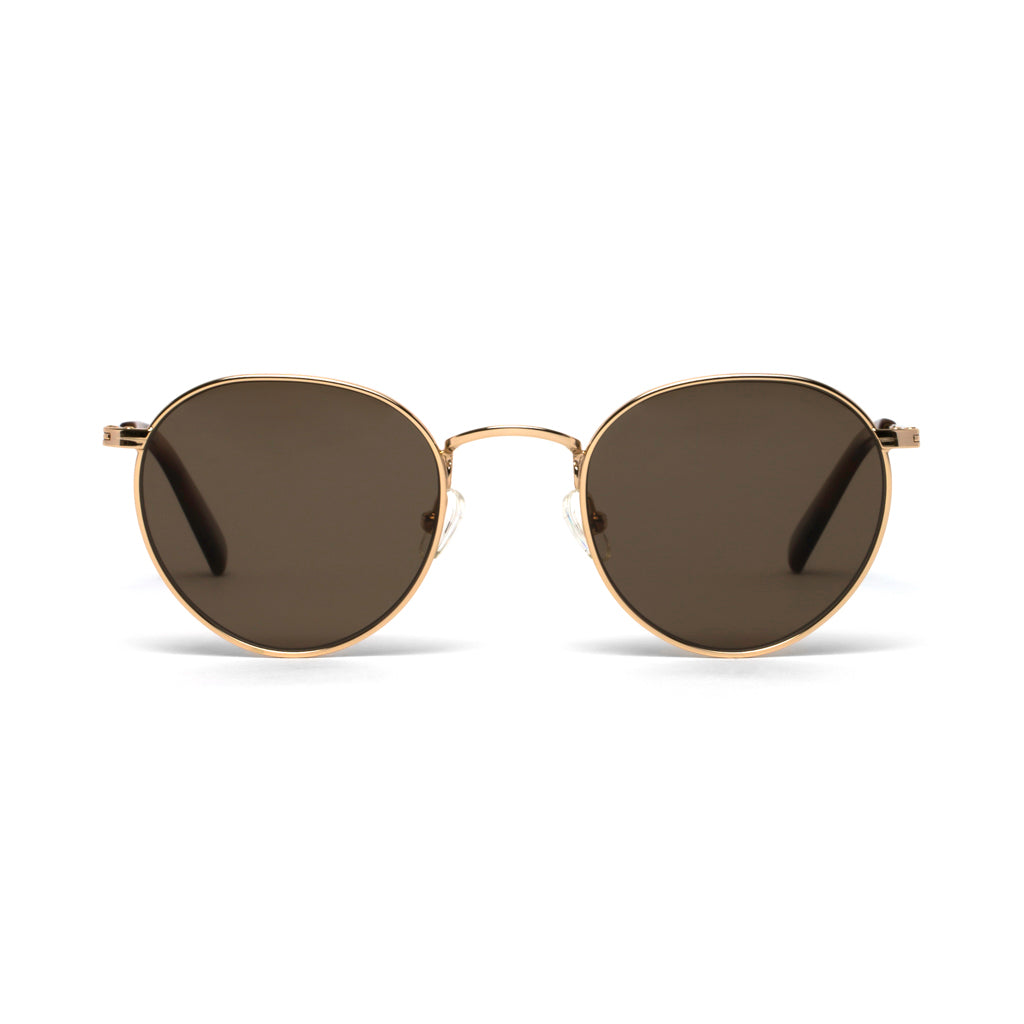 Ashton Gold Brown Lens