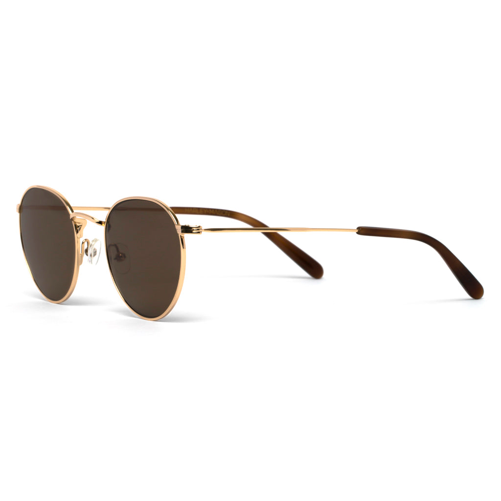 Ashton Gold Brown Lens