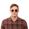 Harper Silver Matt Grey Gradient Lens