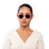 Elton Crystal Silver Core Grey Gradient Lens