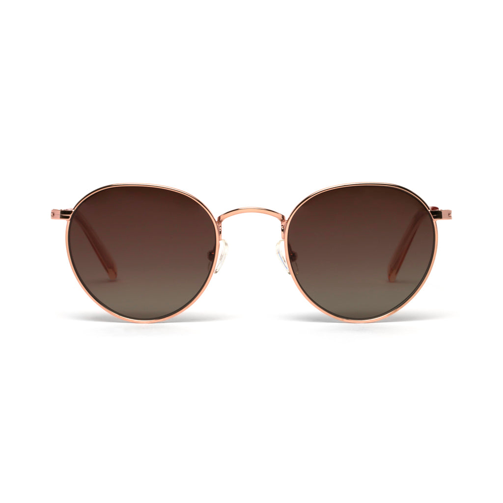 Ashton Rose Gold Brown Gradient Lens