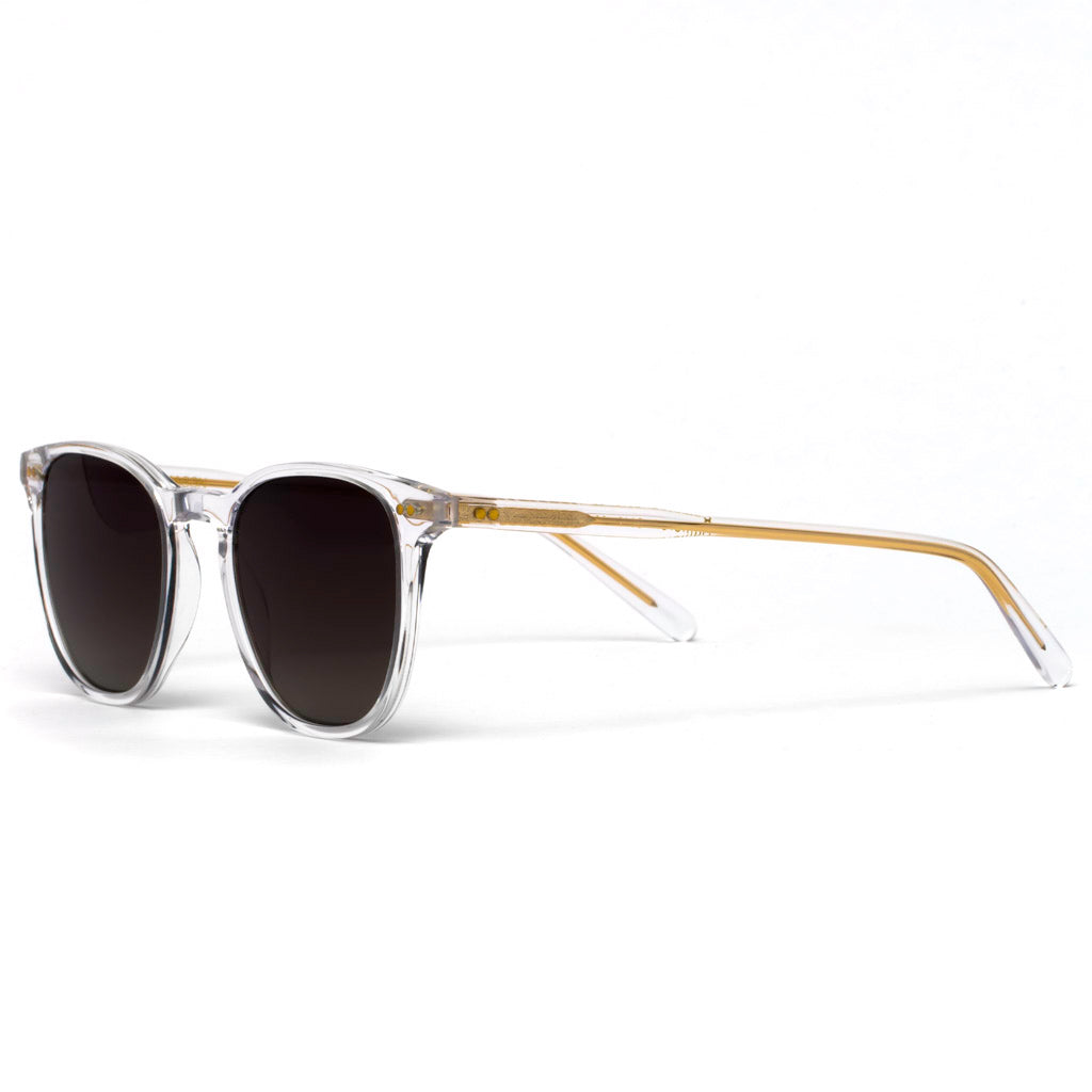 Cameron Crystal Gold Core Grey Gradient Lens