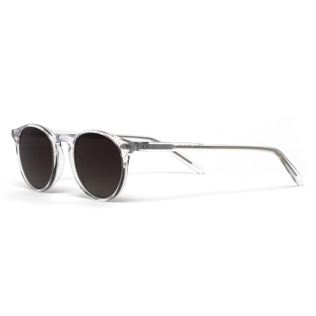 Elton Crystal Silver Core Grey Gradient Lens