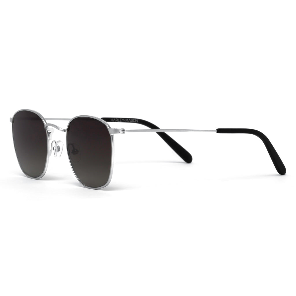 Harper Silver Matt Grey Gradient Lens