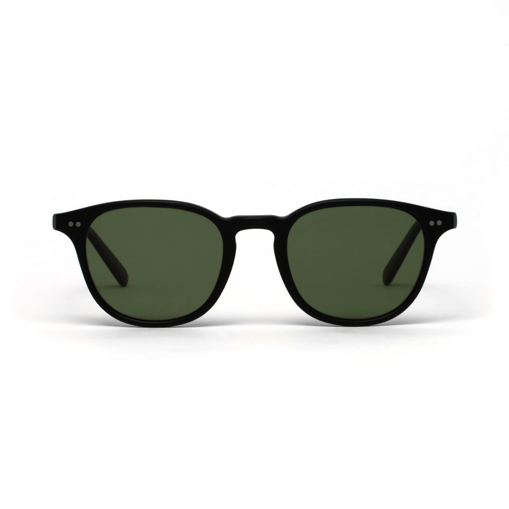 Morgan Black Matt Green Lens