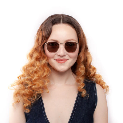 Harper Gold Brown Lens