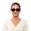 Charlie Black And Crystal Grey Gradient Lens