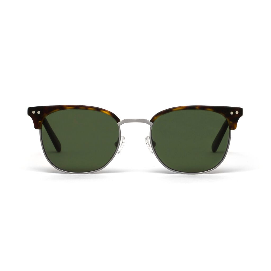 Willow Silver Tortoiseshell Matt Green Lens